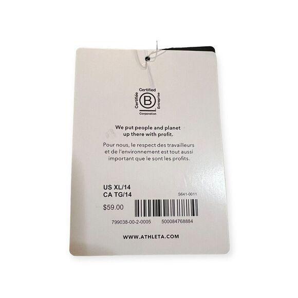 NWT!! Athleta Girl Legend Heart The Hustle Romper Sleeveless Size XL/14 - Picture 7 of 7